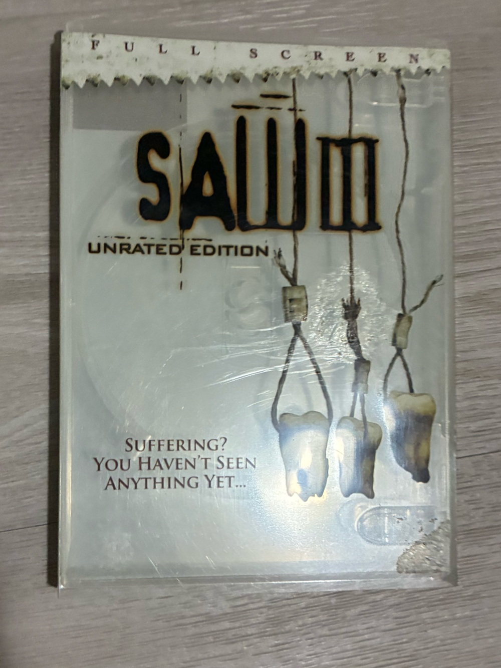 SAW III Unrated Edition DVD - White Cover